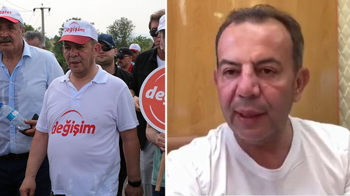Tanju Özcan, 'Değişim ve Adalet' yürüyüşündeyken tarafını açık açık ilan etti: Gönlümden geçen aday İmamoğlu