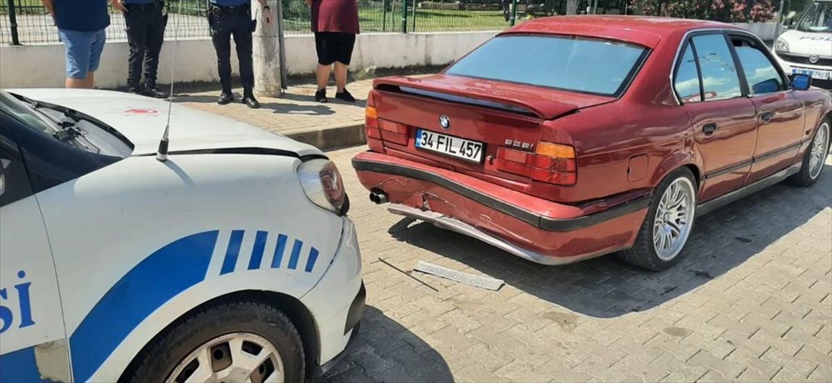 Tekirdağ'da polisin 'dur' ihtarına uymayan sürücü kovalamaca sonucu yakalandı