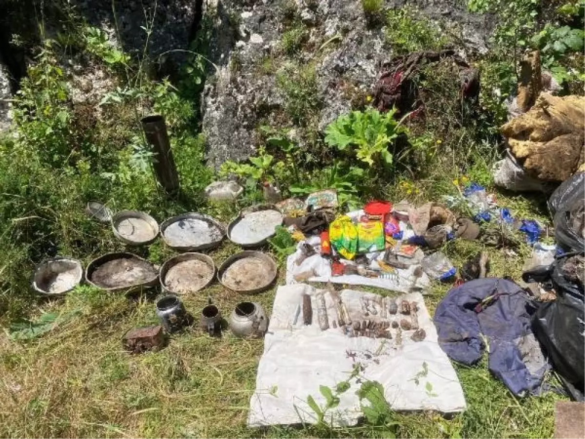 TOKAT'ta PKK/KCK terör örgütüne ait sığınak bulundu