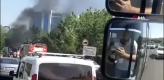 Ankara'da korkutan servis yangını