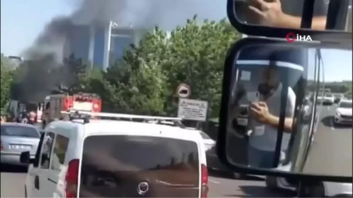 Ankara'da korkutan servis yangını