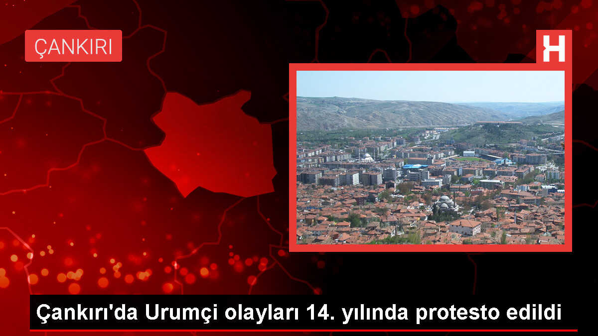 Çankırı'da Urumçi Katliamı Protesto Edildi