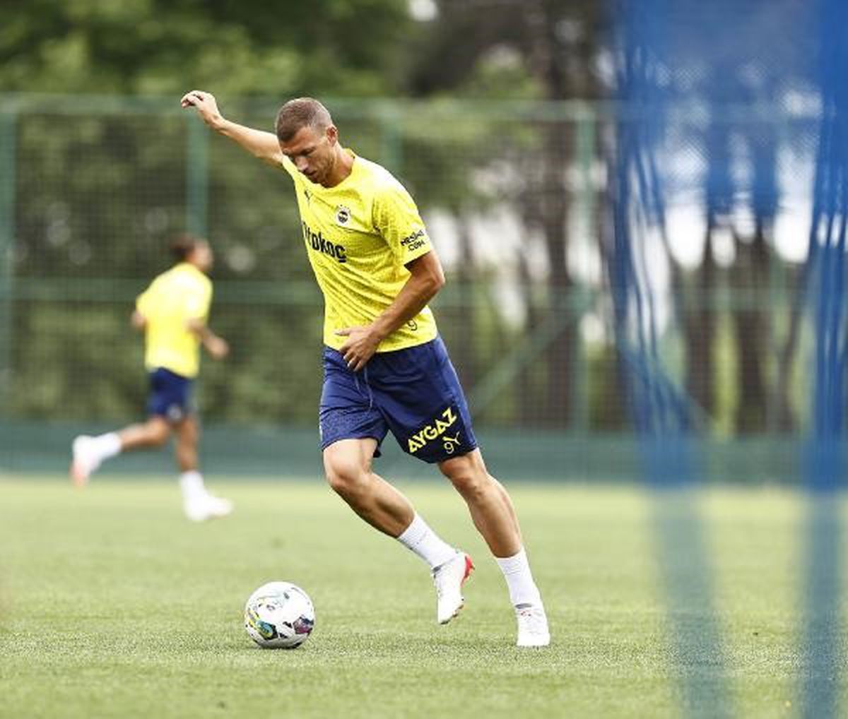 Fenerbahçe'nin yeni transferi Edin Dzeko ilk antrenmana çıktı