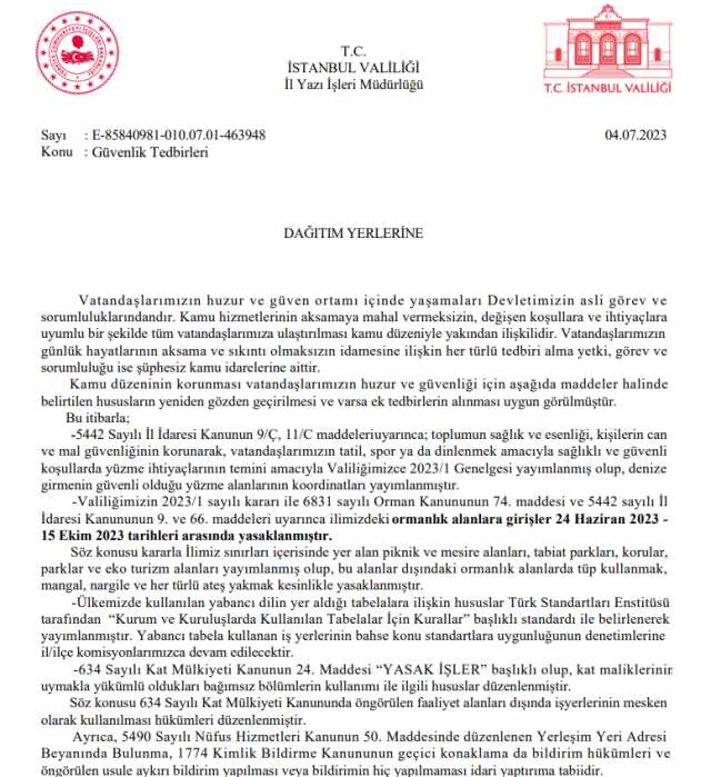 İstanbul Valiliği kafelerde nargile servisinin yasaklandığını duyurdu