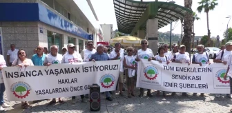 Emekliler, TÜİK'in enflasyon verilerini protesto etti