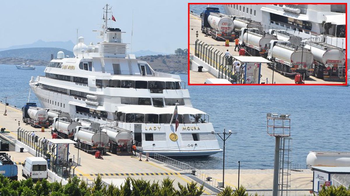Meksikalı milyarderin lüks yatı Bodrum'a demirledi! Tam 16 milyon liralık yakıt ikmalı yapıldı