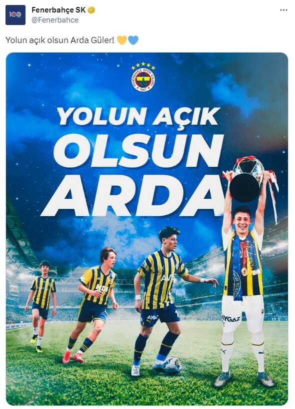 Real Madrid'e transfer olan Arda Güler'den Fenerbahçe'ye duygusal veda: Bu kararı almam gerekiyordu