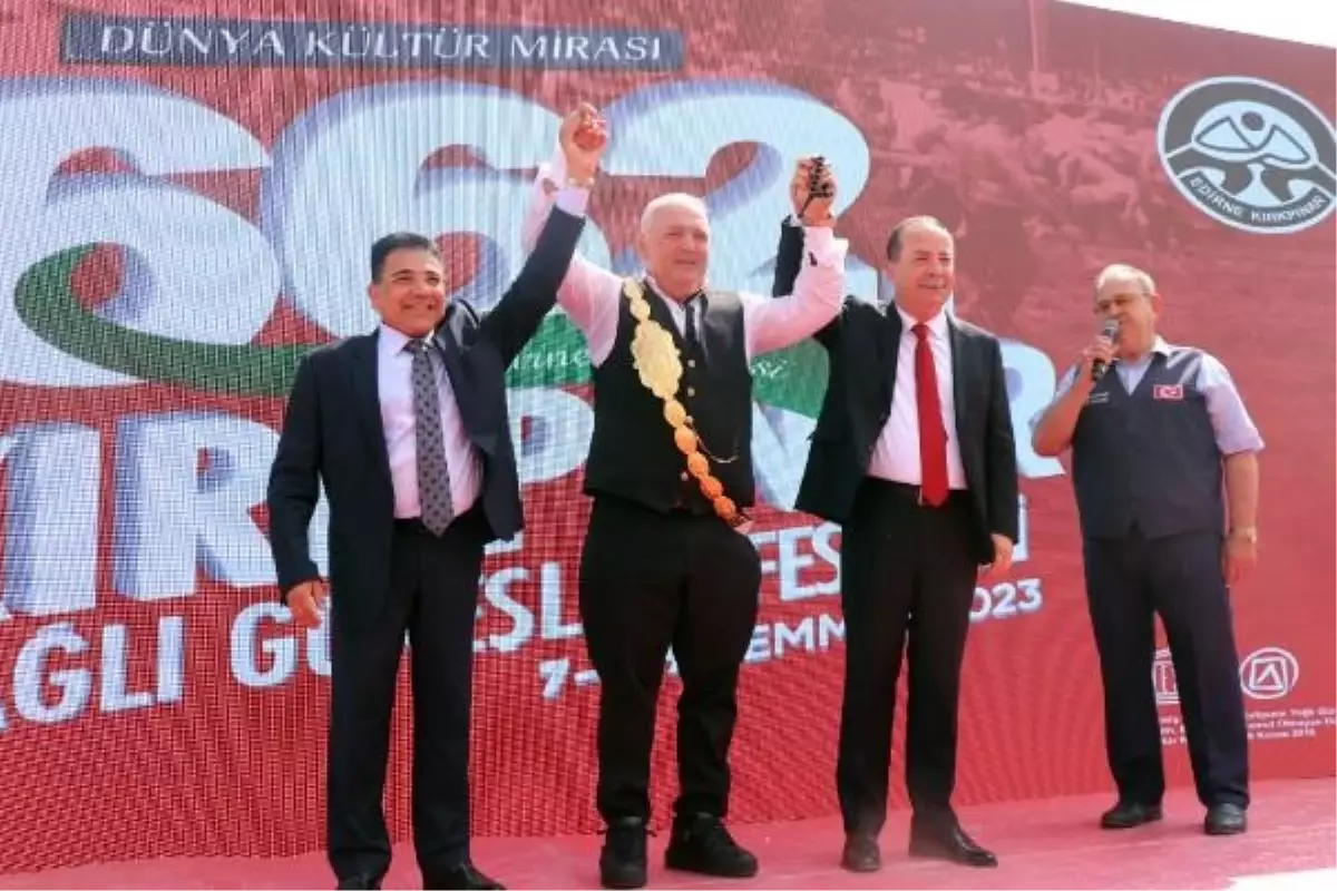 662. Tarihi Kırkpınar Yağlı Güreşleri'nde Ağa Karşılama Töreni Yapıldı
