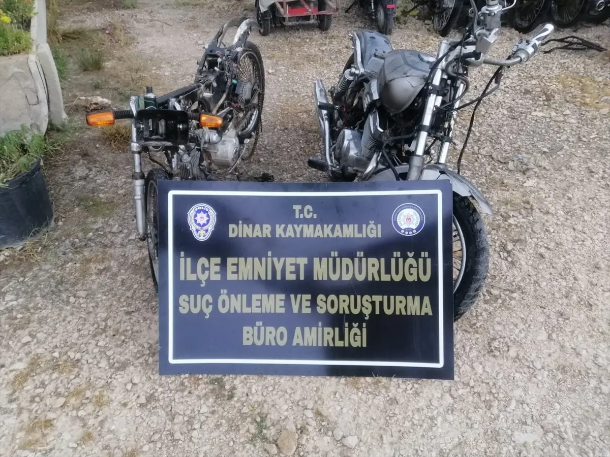 Dinar'da Motosiklet Hırsızlığı Operasyonu
