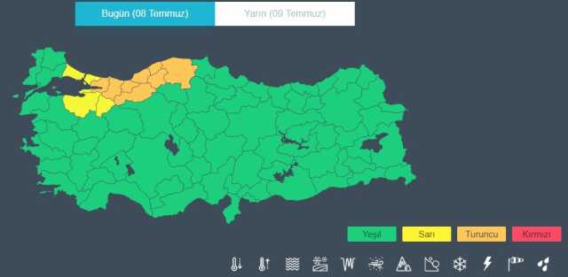 Meteoroloji'den 12 il için 'sarı' ve 'turuncu' kodlu uyarı! Aralarında İstanbul da var