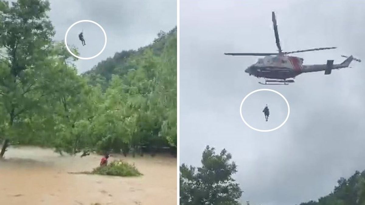 Sağanak yağış İstanbul'da hayatı olumsuz etkiledi! Şile'de mahsur kalanlar helikopterle böyle kurtarıldı