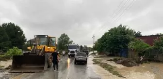 Sakarya'da sağanak sonrası dereler taştı