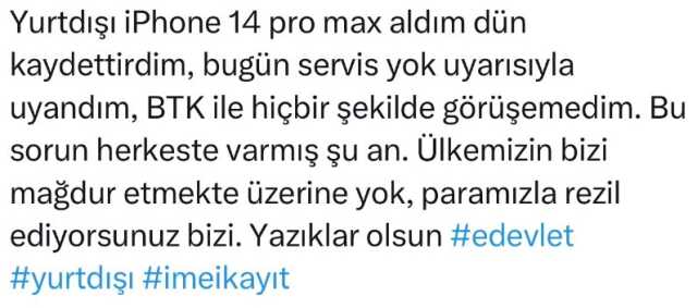 Zam öncesi yurt dışı telefonlarının ödemesini yapan birçok kişi, 'servis yok' uyarısıyla karşılaşıyor