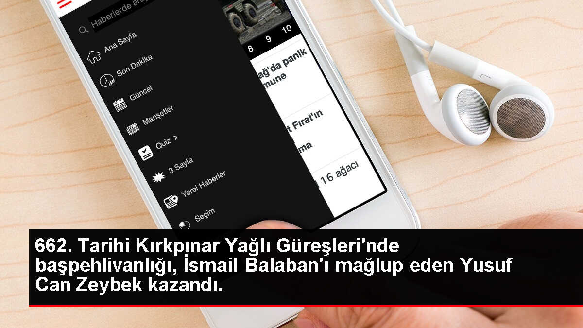 662. Tarihi Kırkpınar Yağlı Güreşleri'nde başpehlivanlığı, İsmail Balaban'ı mağlup eden Yusuf Can Zeybek kazandı.
