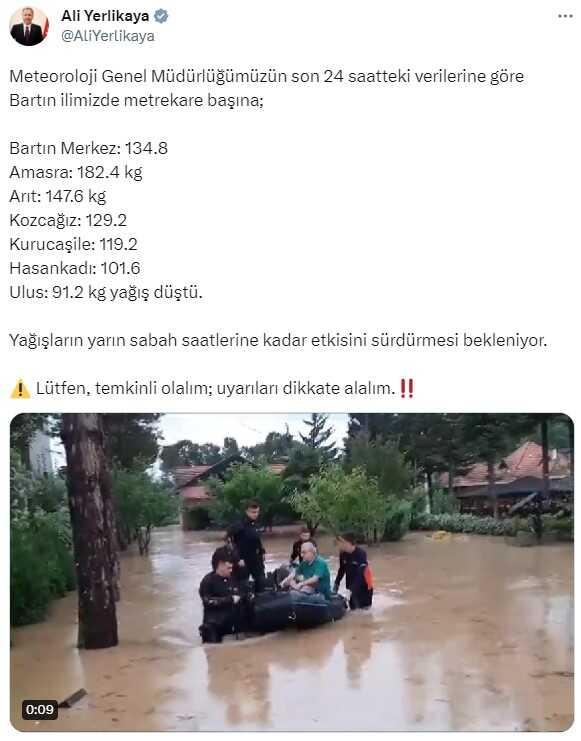 Bartın Irmağı taşınca alarm verildi! Ev ve iş yerleri tahliye ediliyor Bartın Irmağı taşınca alarm verildi! Ev ve iş yerleri tahliye ediliyor