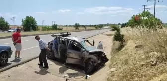 Keşan'da iki otomobilin çarpışması sonucu 6 kişi yaralandı