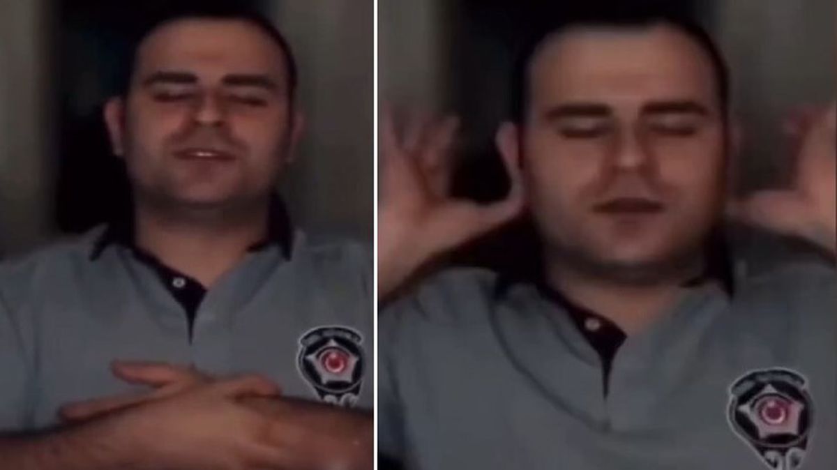 Namazla dalga geçen güvenlik görevlisi çıkarıldığı mahkemece tutuklandı
