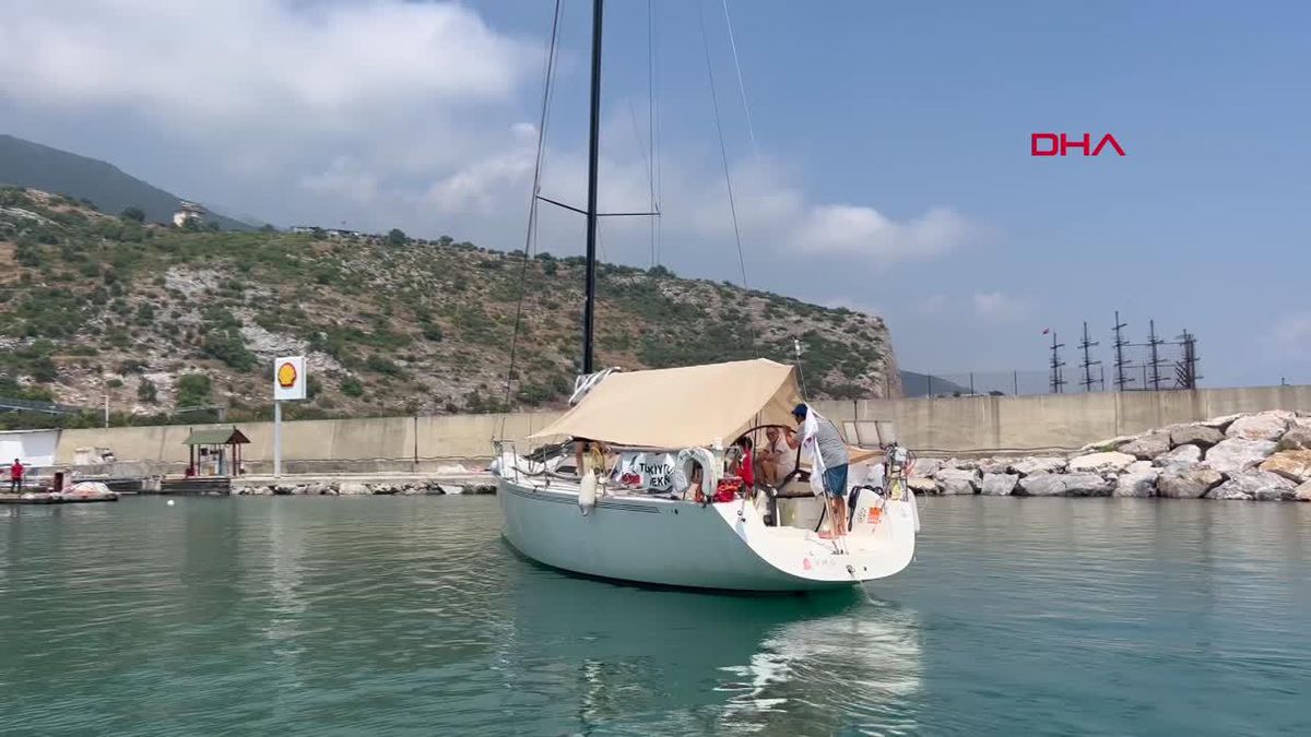 Rekortmen yelkenciler Alanya'da