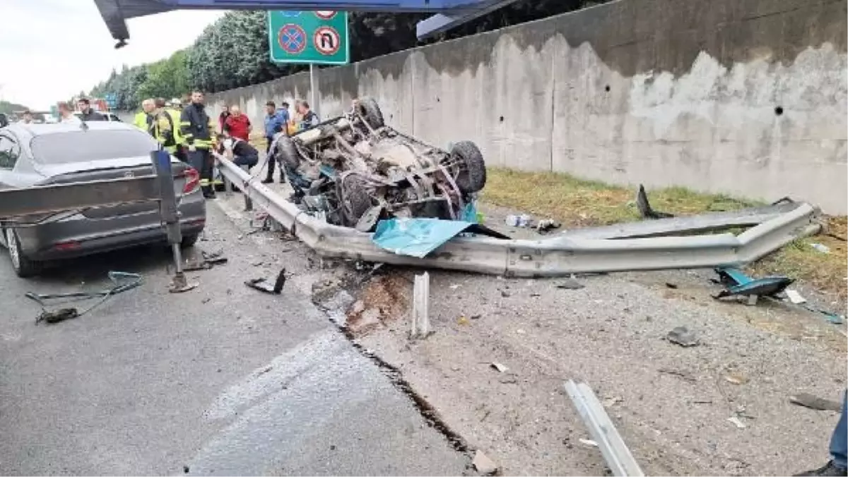 TEM Otoyolu'nda kaza: 1 ölü, 1 yaralı