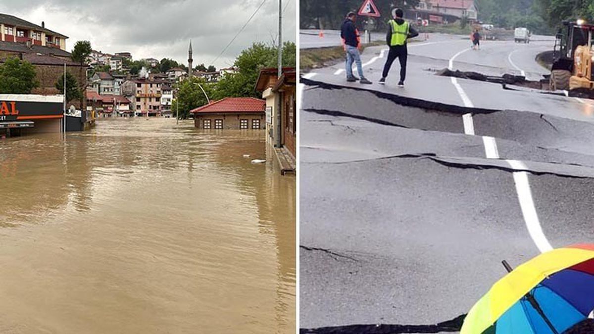 Sel ve heyelan Karadeniz'i esir aldı! Bakan Yerlikaya ve Tunç felaketi yaşayan Bartın'a doğru yola çıktı