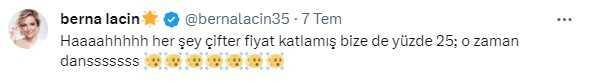 Berna Laçin, tuvalet kağıdına yapılan zamma tepki gösterdi: Piyasa sapıttı Berna Laçin, tuvalet kağıdına yapılan zamma tepki gösterdi: Piyasa sapıttı