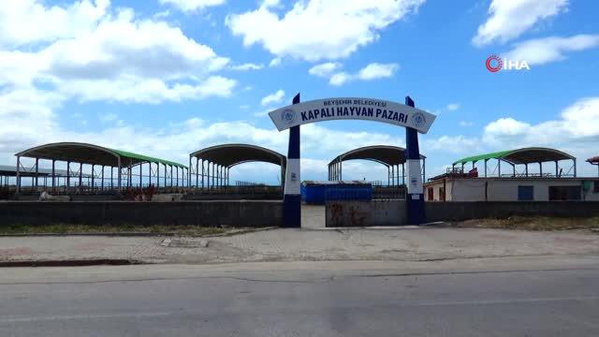 Beyşehir hayvan pazarı şap hastalığı nedeniyle kapatıldı