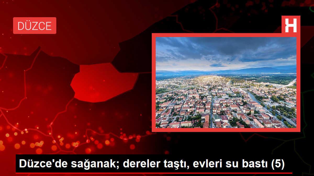 Düzce'de sel felaketi: Mahsur kalanlar kurtarıldı