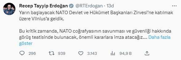 Litvanya'ya ayak basan Cumhurbaşkanı Erdoğan'dan jet mesaj: AB'de önümüzü açın