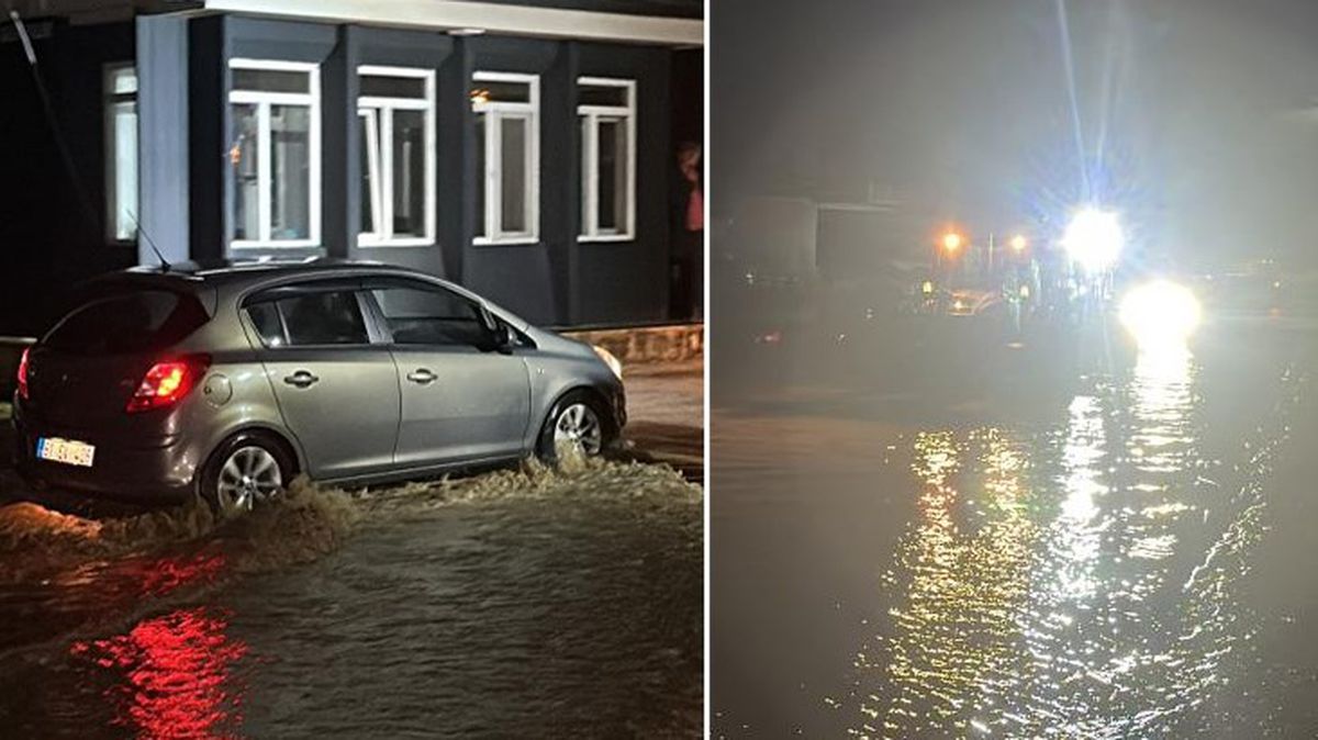 Melen Çayı sağanak yağışın etkisiyle taştı! Galericiler Sitesi'ndeki 1000 araç bölgeden tahliye edildi