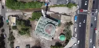 Mersin'de fırtına sonucu minareler yıkıldı