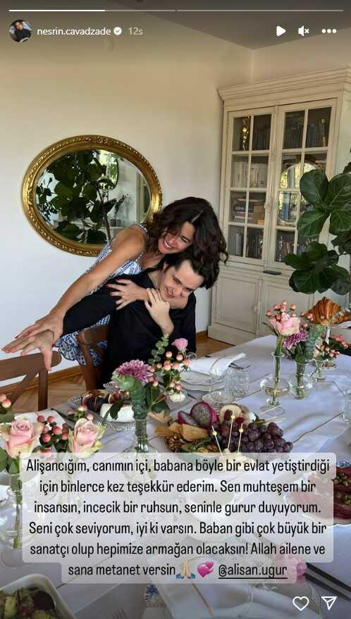 Nesrin Cavadzade'den baba ölümüyle yıkılan Alişan Uğur'a büyük destek Nesrin Cavadzade'den baba ölümüyle yıkılan Alişan Uğur'a büyük destek