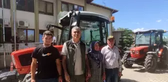 Mersin Anamur'da ORKÖY Projesi kapsamında traktörler teslim edildi