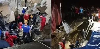 Giresun'da su fabrikasında çökme: 2 işçi kurtarıldı, 1 işçi hala enkaz altında