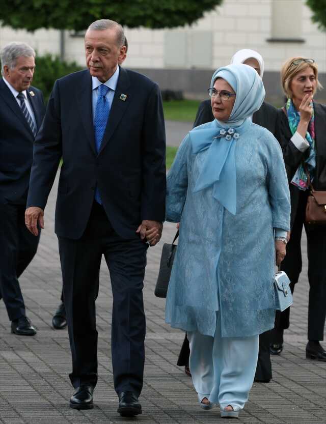 Litvanya Cumhurbaşkanı NATO Zirvesi'nde akşam yemeği verdi