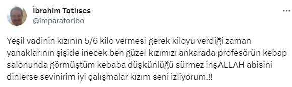 İbrahim Tatlıses'in 'Kilo vermesi lazım' dediği Beren Gökyıldız'dan cevap geldi İbrahim Tatlıses'in 'Kilo vermesi lazım' dediği Beren Gökyıldız'dan cevap geldi