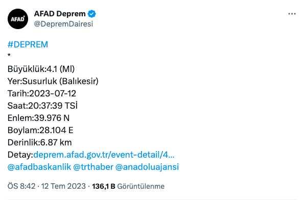 İstanbul deprem mi oldu? Az önce İstanbul'da deprem oldu mu? İstanbul deprem şiddeti ne?