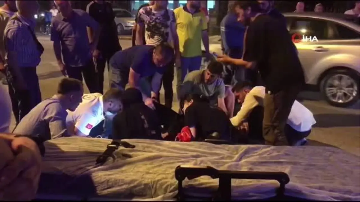 Otomobiliyle drift atarken motosikletli gence çarpıp olay yerinden kaçtı