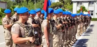 Korkutlar Jandarma Özel Harekat Taburu, Şırnak'ta petrol arama çalışmalarının emniyet tedbirlerini sağlamak için yola çıktı