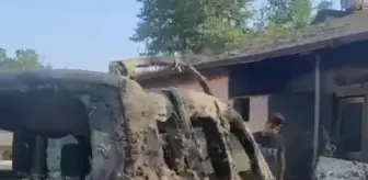 Palet fabrikasında meydana gelen patlamada kazan seranın içine düştü