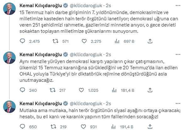 Kılıçdaroğlu: Hain terör örgütünün siyasi ayağını ortaya çıkaracağız