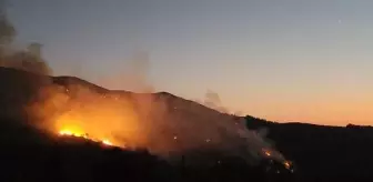 Hatay'da Orman Yangınına Gece Görüşlü Helikopter İle Müdahale Devam Ediyor