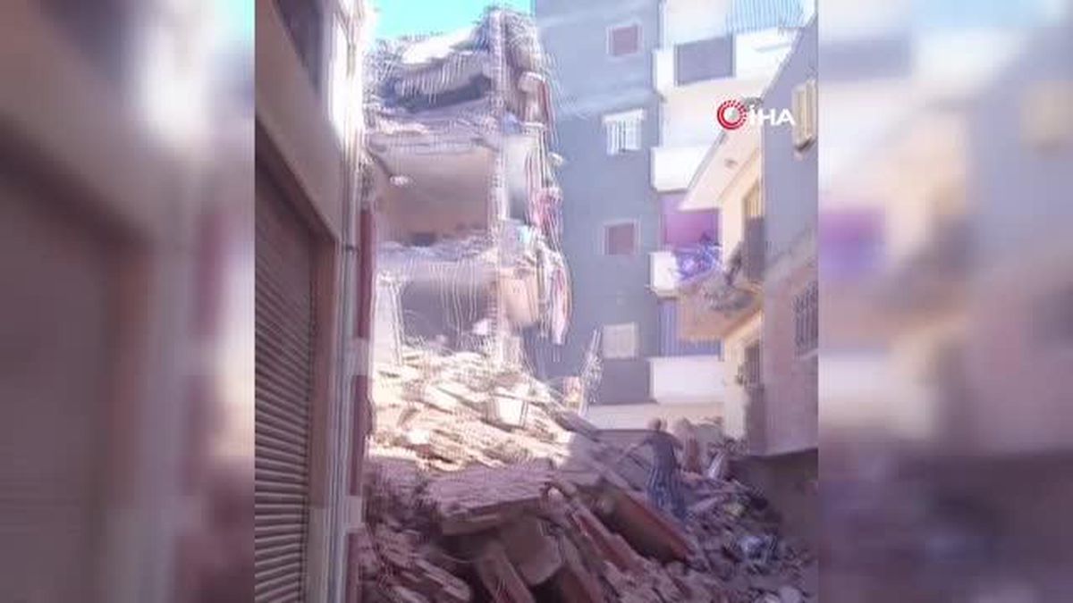Mısır'da 8 Katlı Bina Çöktü: 3 Ölü, 13 Yaralı
