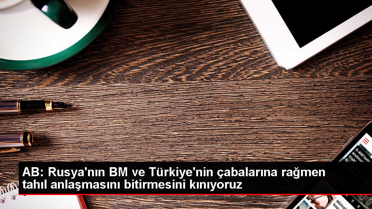 AB Komisyonu Başkanı Rusya'nın Karadeniz tahıl koridoru anlaşmasını kınadı