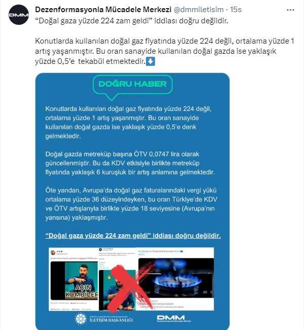 Bakanlıktan açıklama geldi! Doğalgaza zam mı geldi? Doğal gaza ne kadar zam geldi? Doğalgaza yüzde kaç zam geldi? Doğal gaza zam 2023 son dakika!