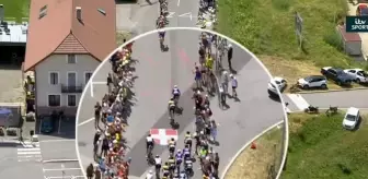 Bisiklet yarışı izleyicisi kadın Tour de France'da selfie çekmek isterken büyük bir kazaya sebep oldu