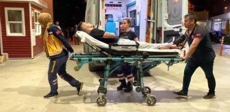 İnegöl'de otomobil ile motosiklet kafa kafaya çarpıştı: 1 yaralı