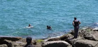 Samsun'da denizde kaybolan çocuğun arama çalışmaları sürüyor