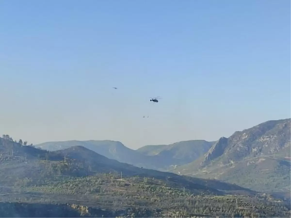 Mersin'deki Orman Yangını İkinci Gününde Devam Ediyor