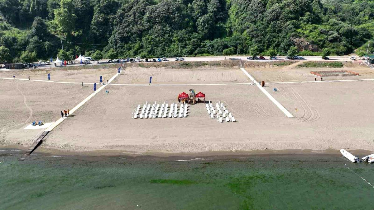 Karacabey Kurşunlu Halk Plajı'na Mavi Bayrak
