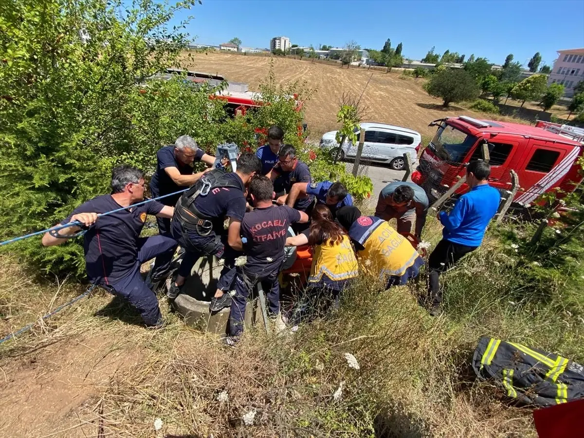 Çayırova'da su deposu havalandırma kuyusuna düşen belediye personeli yaralandı